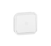 Interrupteur temporisé lumineux sans Neutre étanche Plexo 230V 50Hz à 60Hz IP55 IK05 avec enjoliveur finition blanc - 069604L - Legrand