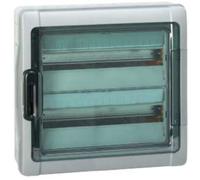 Legrand Plexo distributeur pour locaux humides, boîte à fusibles, en saillie, IP65 - IK09, 2 rangées, 36 modules, intérieur et extérieur, 432 x 448 x 161mm, 601986