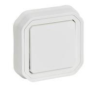 LEGRAND, Plexo New 069721L Cache pour pièces humides Interrupteur va-et-vient 1 bouton avec indicateur lumineux, montage par griffes d'expansion, couv