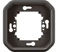 Legrand PLEXO New Cadre de support encastré pour locaux humides, anneau de support, simple anthracite 069606L