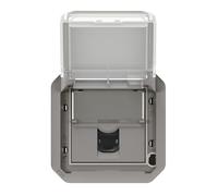 LEGRAND, Plexo Nouvelle insertion RJ45 Prise de données Catégorie 6 UTP Couleur : gris