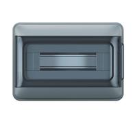 Legrand, Plexo S 601892 Répartiteur pour pièces humides IP65-IK07 1 rangée 12 modules Dimensions (H x l x P) : 200 x 285 x 106 mm Avec bornier conducteur neutre et protection