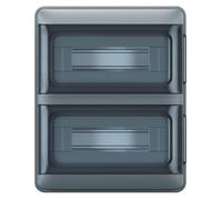 Legrand, Plexo S 601894 Répartiteur pour pièces humides IP65-IK07 2 rangées 24 modules Dimensions (H x l x P) 350 x 285 x 106 mm avec bornier conducteur neutre et conducteur de protection