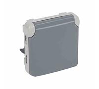 Legrand Plexo55 Modular Prise (SL) simple IP44 gris 069575