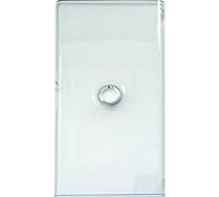LEGRAND Porte pour coffret, Drivia, transparente, IP40, IK07 | Transparente, pour coffret 3 rangées 13 modules, plastique, 248,75x497,25x36,9mm, IP40, IK07, charnières invisibles