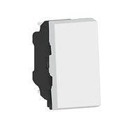 LEGRAND | Poussoir 6A 1 Module Composable Blanc, Mosaic, Connexion Rapide Sans Outil Par Bornes Automatiques, Montage Encastré Avec Boîte 40mm, Finition Brillante
