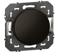 LEGRAND | Bouton-Poussoir Noir, Dooxie, Connexion Rapide Sans Outil, Usage Quotidien Éclairage Et Sonnette, À Compléter Avec Plaque De Finition