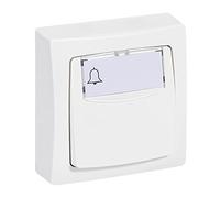 Legrand - Poussoir avec porte-étiquette Appareillage Saillie - Blanc
