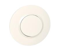 Legrand - Poussoir dooxie 6A 250V~ livré avec plaque ronde blanche