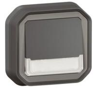 Legrand - Poussoir inverseur lumineux encastré Plexo IP55 - anthracite