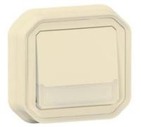 Legrand - Poussoir inverseur lumineux encastré Plexo IP55 - beige beige