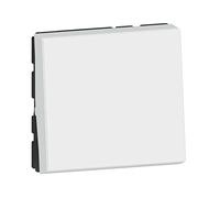 Legrand - Poussoir lumineux avec voyant Mosaic Easy-Led 6A 2 modules - blanc