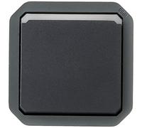 Legrand - Poussoir lumineux étanche Plexo 10A à équiper d'un boitier ou d'une plaque support finition anthracite