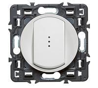Legrand Poussoir lumineux Céliane Soft 6A avec voyant fourni Blanc