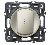 LEGRAND Celiane Poussoir à voyant lumineux 6A à encastrer composable titane