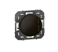Legrand - Poussoir simple avec voyant lumineux dooxie 6A 250V~ finition noir - emballage blister