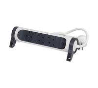 Legrand Premium Bloc multiprises rotatif à 6 prises avec cordon de 3m (Prise européenne) - 694539 [5 Pièces]