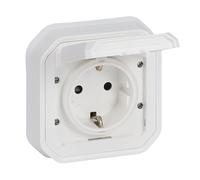 Legrand - Prise 16A avec contact latéral de terre - Plexo - Étanche IP55 - Montage encastré - Blanc - 069869LE