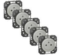 LEGRAND - Prise 2 p+t surface alu composable Dooxie