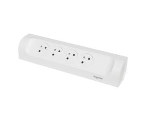 Legrand Prise à monter 4x2P sans cordon blanc 90 degres (Prise européenne) - 049408 [5 Pièces]