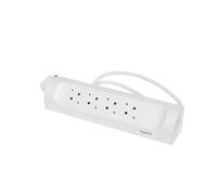 Legrand Prise à monter à 90 degres 4X2P+A 1M Blanc (Prise européenne) - 694501 [5 Pièces]