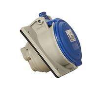 Legrand, Prise CEE 32 A, rouge, 3 broches (2P + PE), 6h (230 V/32 A), classe de protection IP44, IK09 et angle d'inclinaison de 15 degrés, 090169