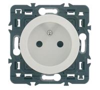 LEGRAND Prise de courant avec terre 16A Céliane blanc - Livré avec enjoliveur blanc