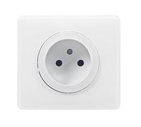 Legrand - Prise de courant sans terre avec plaque Céliane - Blanc