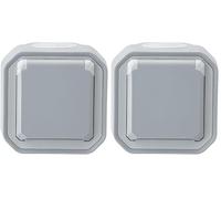 LEGRAND | Prise De Courant Standard Plexo, Gris Saillie, Étanche IP55 Protégée Contre Poussières Et Eau, Résistance Aux Chocs IK08, Connexion Rapide Sans Outil (Lot de 2)