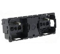 Legrand - Prise double 2x2P+T 16A précablée (pour enjoliveur à puits uniquement) entraxe 71mm bornes auto Céliane LEGRAND 067122