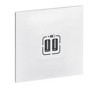 Legrand – Double chargeur USB – Neptune – Blanc