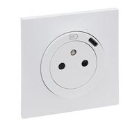 LEGRAND - Prise Electrique Murale avec Chargeur USB-C Neptune - Repiquage sur Prise 2P+T Classique - Blanc