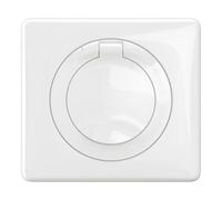 LEGRAND - Prise Electrique Murale avec Terre Céliane Surface Confort + Plaque - Prise Etanche IP44 - Prise Affleurante avec Socle Rétractable - Blanc