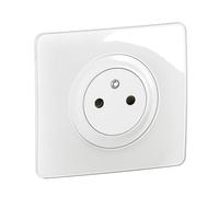 LEGRAND - Prise Electrique Murale avec Terre Céliane Surface Confort - Prise Affleurante avec Socle Rétractable - Blanc - A compléter avec une plaque