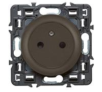 LEGRAND - Prise Electrique Murale avec Terre Céliane Surface - Prise Affleurante avec Socle Rétractable - Fabriqué En France - Graphite