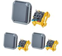 LEGRAND - Prise Etanche IP55 avec Terre Plexo - Prise 2P+T 16A avec Volet - À Compléter avec une Plaque de Finition ou un Boîtier Plexo - Fabriqué En France - Anthracite (Lot de 3)