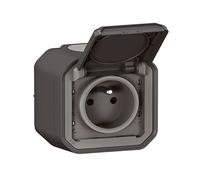 Legrand Prise étanche Plexo 2P+T 16A IP55 avec volet Anthracite