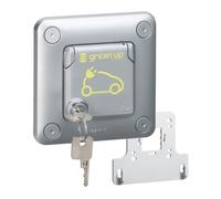 Legrand 077898 IP55 IK10 Encastrée Prise avec Volet Verrouillé Green'up Access pour Véhicule Électrique, Modes 1 ou 2, 16A, 230V