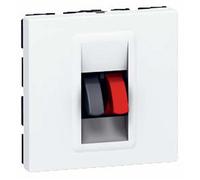 Legrand Prise murale haut-parleur Mosaic 45x45 2 modules 078751 bornier 4 mm2
