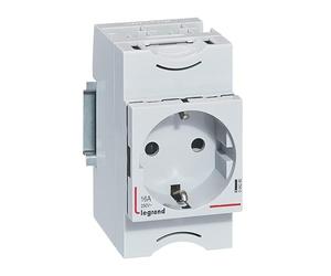 LEGRAND Prise ou prise 2P+T 16A 2,5 modules pour tableau électrique, 004285E