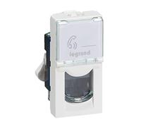 Legrand - Prise RJ 45 multimédia Mosaic catégorie6 F/UTP - Blanc - 1 Unité