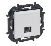 LEGRAND Prise RJ11 composable pour installation encastrée, gamme Niloé Step, couleur blanche, 398253B