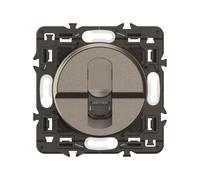 LEGRAND - Prise RJ45 Cat. 6 FTP - Prise Murale Multimédia - Pour Transmissions Haut Débit Gigabit Ethernet - A compléter d'une Plaque - Titanium