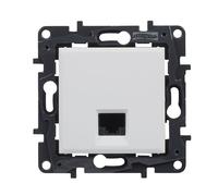 LEGRAND Prise RJ45 CAT6 UTP composable pour installation encastrée, gamme Niloé Step, couleur blanche, 398256
