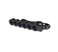 Legrand Prise Standard 6x2P+A 1.5M Câble Noir (Prise européenne) - 694558 [10 Pièces]