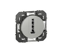 Legrand - Prise téléphone en T dooxie finition alu - emballage blister