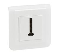 Legrand Prise téléphone en T Mosaic blanc avec plaque et fixation à vis