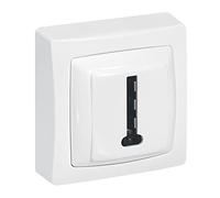 LEGRAND Prise téléphone Les Apparents, Complet Blanc, Appareillage Saillie, installation facile sans boîte à encastrer, conjoncteur 8 plots intégré