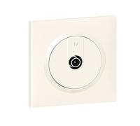 Legrand - Prise TV étoile blindée dooxie livrée avec plaque carrée blanche et griffes - emballage blister
