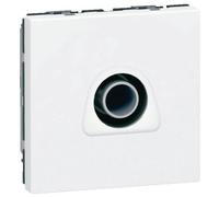 Legrand Prise TV Mosaic simple mâle 2 modules blanc